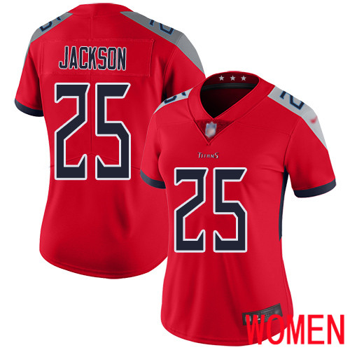 Tennessee Titans Limited Red Women Adoree  Jackson Jersey NFL Football #25 Inverted Legend